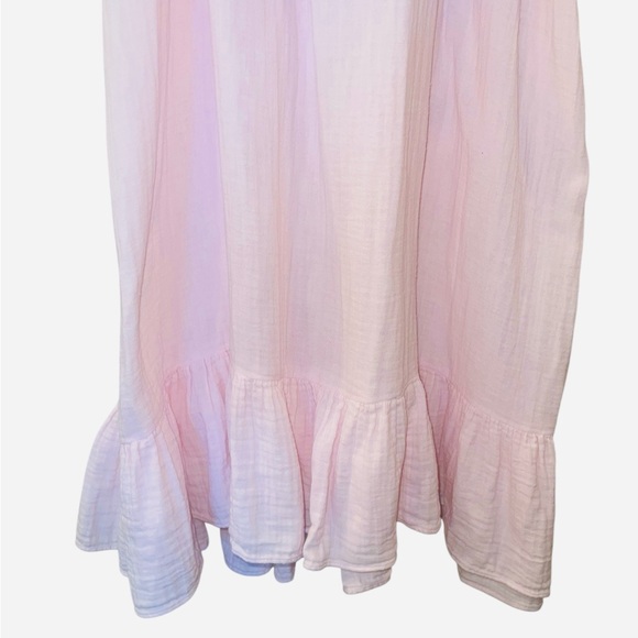 Ella Simone Women’s Cloud Soft Double Cotton Gauze Nightgown Pink Comfort Large - Picture 6 of 6